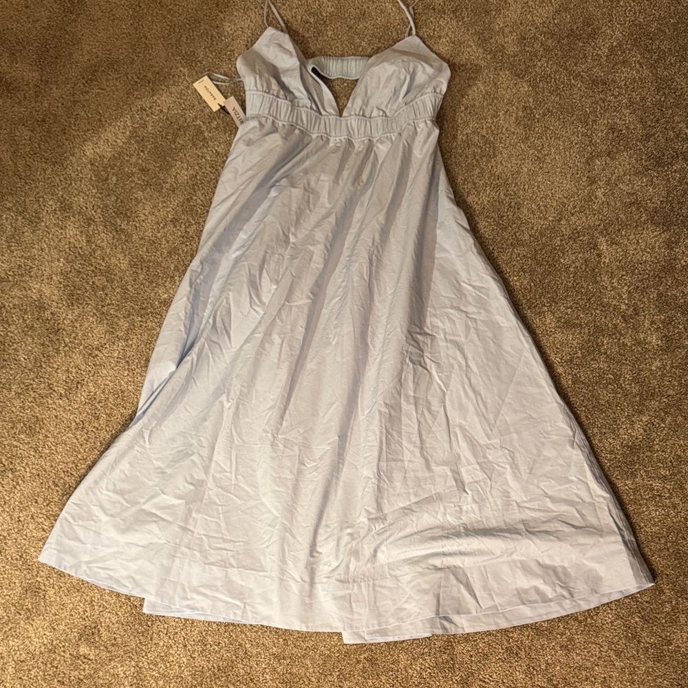 Babaton Sky Blue encourage poplin dress